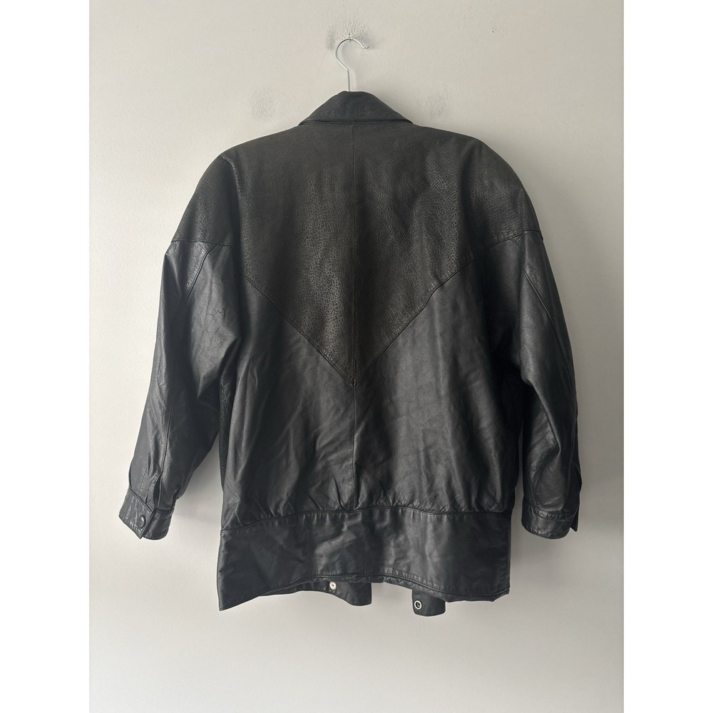 Vintage Wilson's Suede & Leather Oversized Biker Bomber Jacket‎ 80s/90s Sz Large - Picture 8 of 14